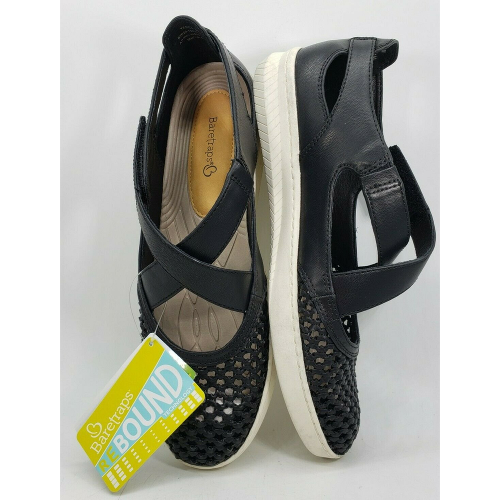 Baretraps Yesica Mary Jane Flats Womens Size 11 Black Comfortable Walking Shoes